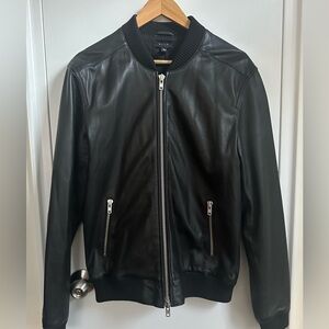 DSTLD Men's Leather Bomber Jacket (large) in excellent condition